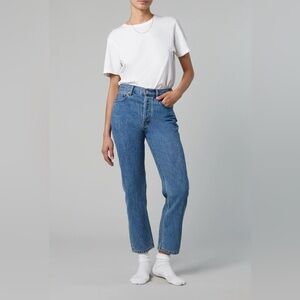 Classic High-Rise Straight Women Jeans - Blue